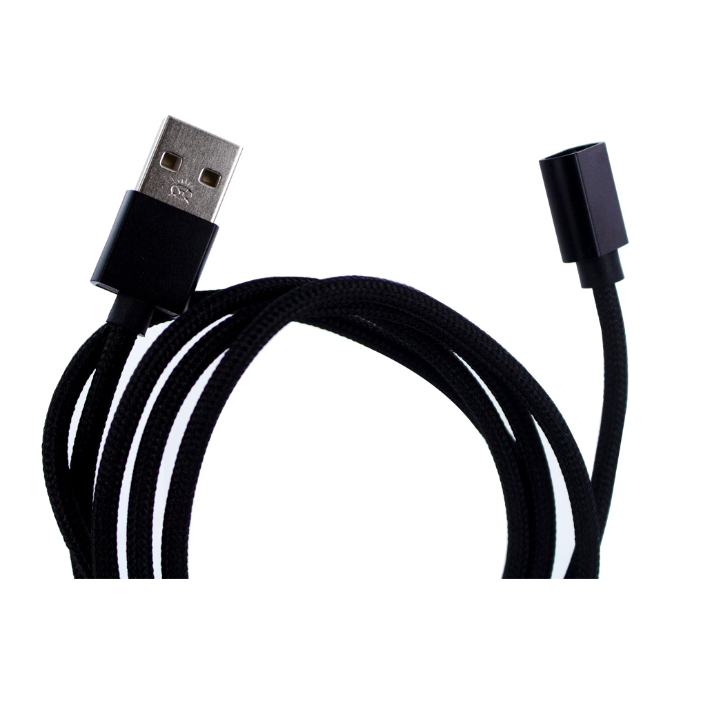 Magnet USB Lade & Datenkabel 2in1 black usb C, Lightning