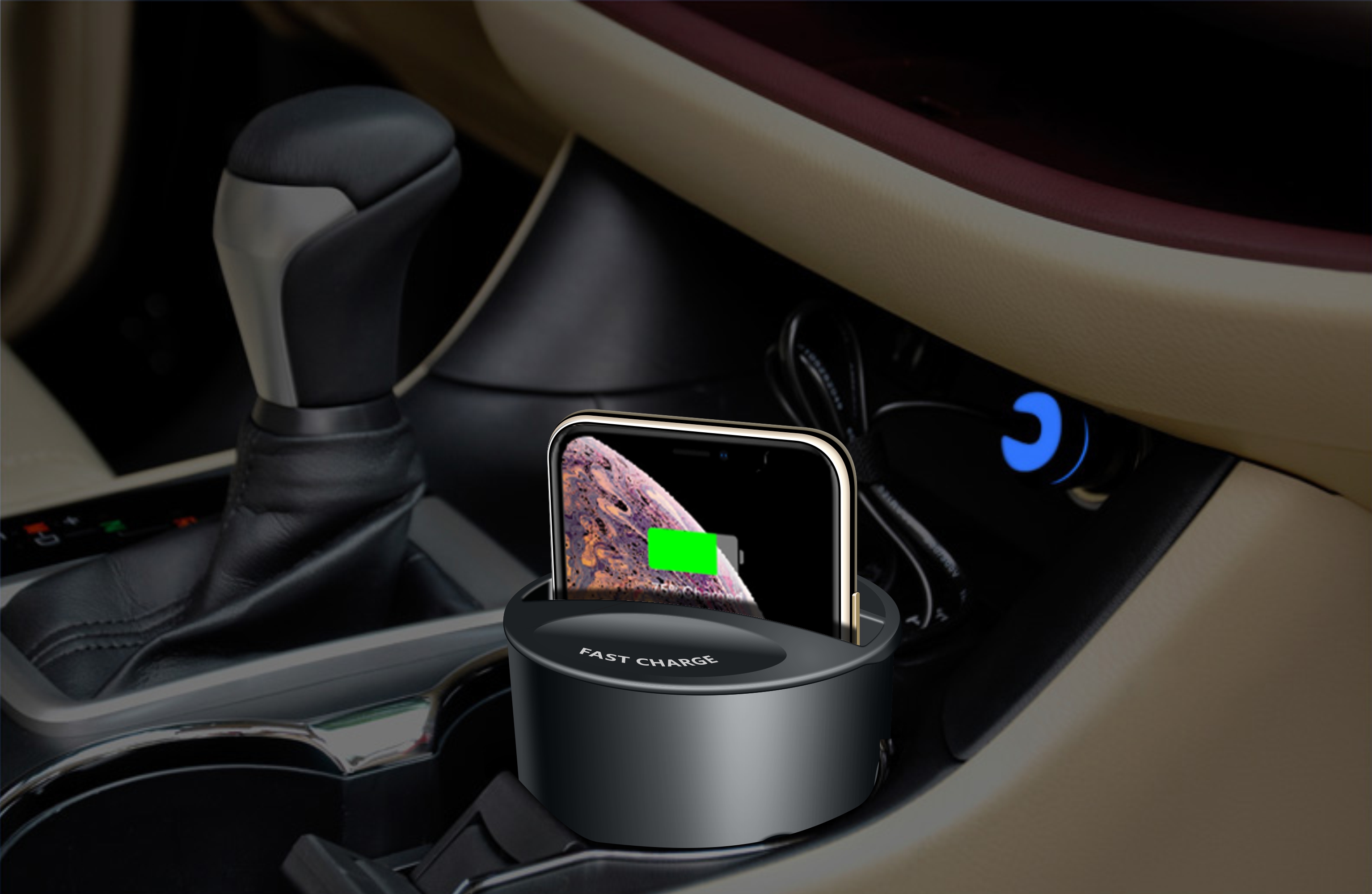 Cup Wireless Lade / Charger Schwarz