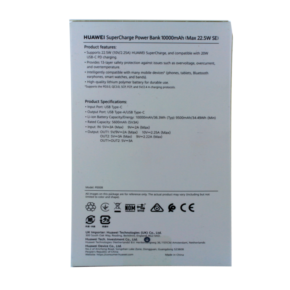 HUAWEI SuperCharge USB C PowerBank 
10000 mAh