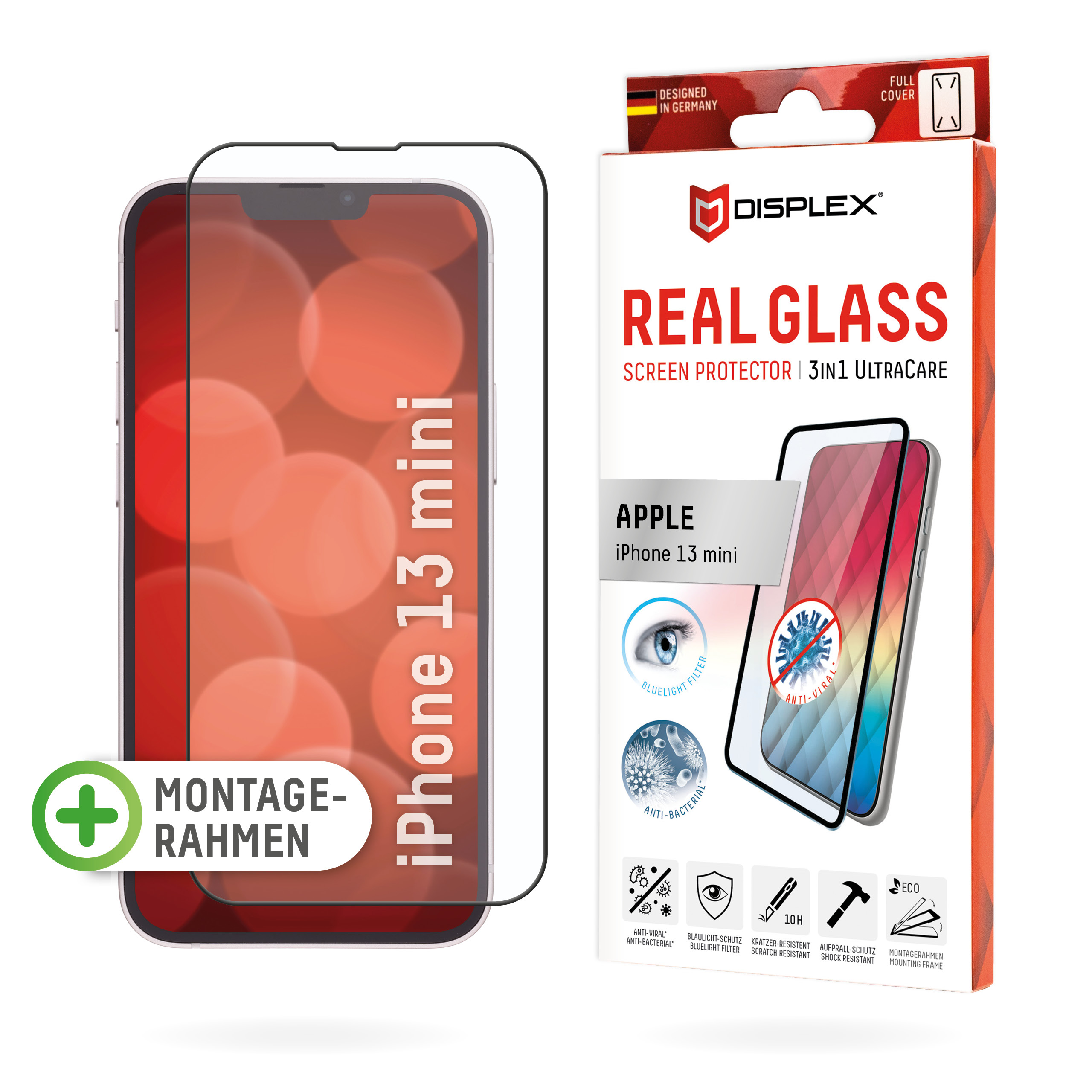 3in1 UltraCare Glass FC iPhone 13, 13 Pro